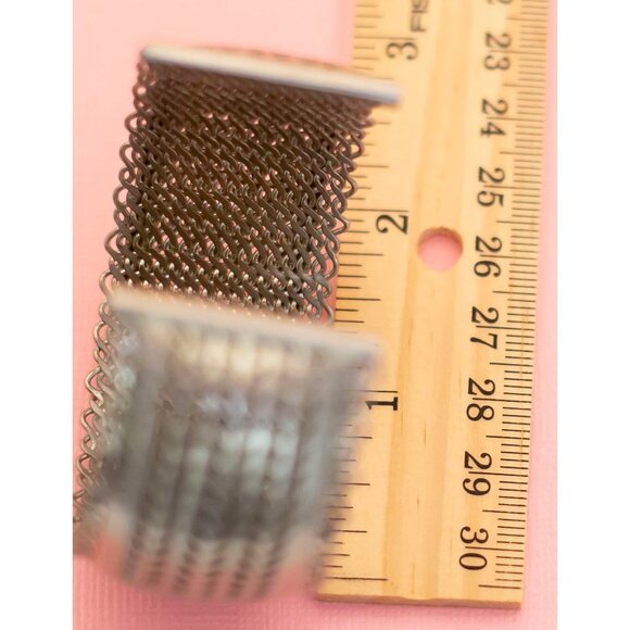 Vintage Unique Leaf Pattern Cuff Bracelet | 7 inch | Julio | H26 - Picture 4 of 4